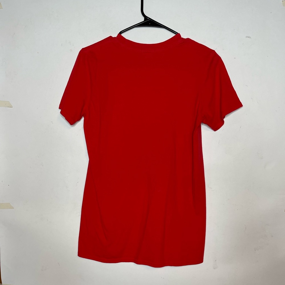 Nasty Gal “Don’t Tell Me to Smile” Tee Red Size Small - Picture 2 of 5